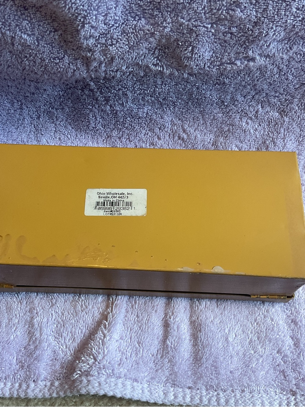 W.J. Cook & Co. Vintage Soap Box - Yellow Beige - Picture 2 of 3